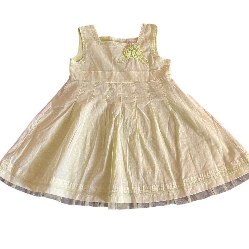 Starting out•Light Green Polka Dots Dress